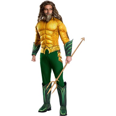 Deluxe Aquaman Adult Mens Halloween Costume