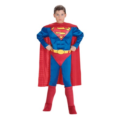 Deluxe Muscle Chest Classic Superman Kids Costume