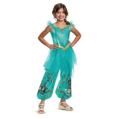 Deluxe Princess Jasmine Girls Halloween Costume