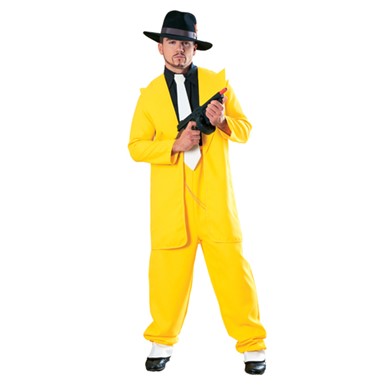Deluxe Yellow Zuit Suit Mens Halloween Costume
