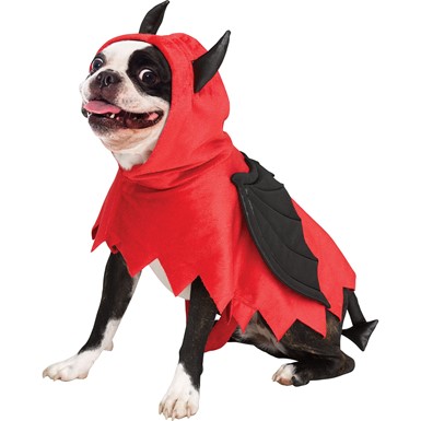 Devil Doggie Poncho Halloween Pet Costume