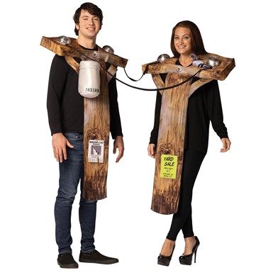 Electricity Utility Poles Halloween Couples Costume