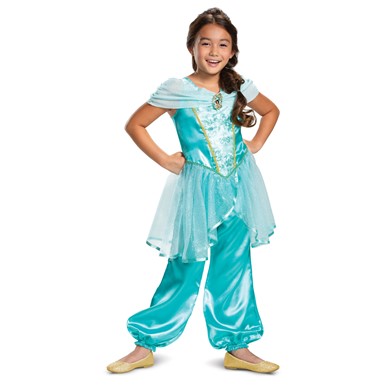 Girls Classic Jasmine Disney Princess Costume