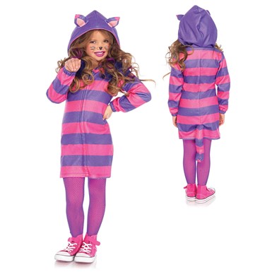 Girls Cozy Cheshire Cat Halloween Costume