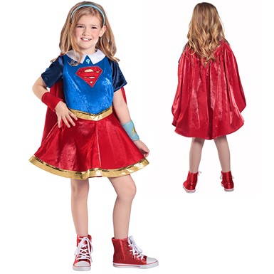 Girls DC Premium Supergirl Halloween Costume