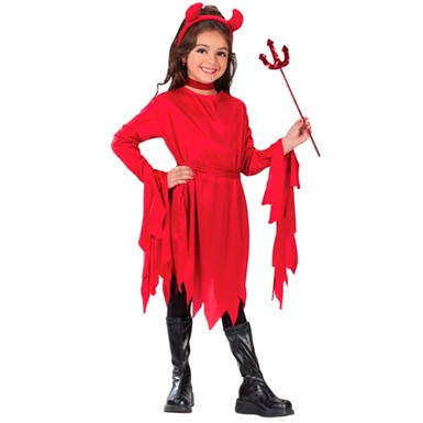 Girls Devil Tutu Classic Halloween Costume