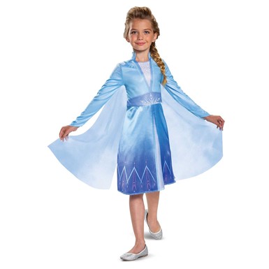 Girls Frozen Elsa Classic Halloween Costume