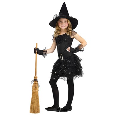 Girls Glitter Witch Halloween Costume