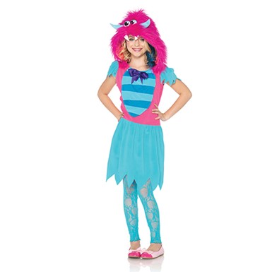 Girls Growling Gabby Monster Halloween Kids Costume