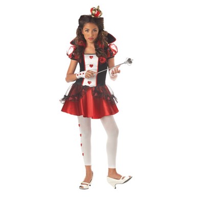Girls Queen of Hearts Costume - Kids Alice in Wonderland Costumes