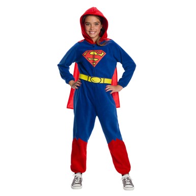 Girls SPM Superman One Piece Jumpsuit Child Costume