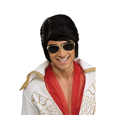 Gold Elvis Glasses Halloween Costume Accessory