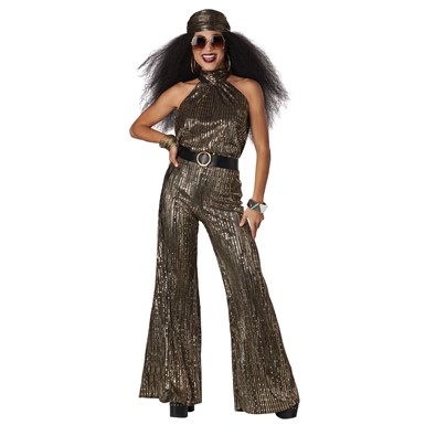 Gold Fever Women's 70s Disco Adult Costume