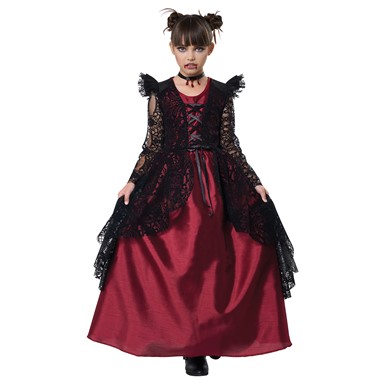 Gothic Lace Vampire Girls Halloween Costume