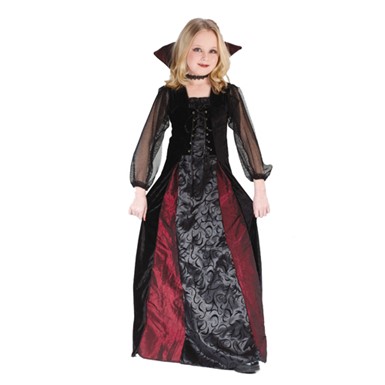 Gothic Maiden Vampiress Girl Child Halloween Costume