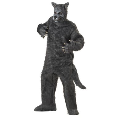 Grey Big Bad Wolf Mens Adult Halloween Costume