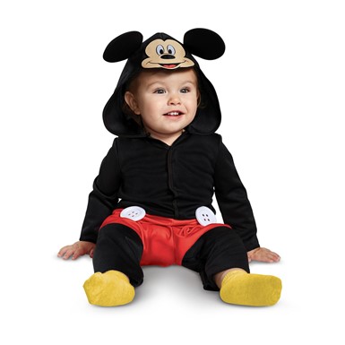 Infant Boys Red Mickey Mouse Baby Costume