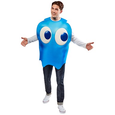 Inky Blue Pac-Man Monster Adult Costume Size Standard
