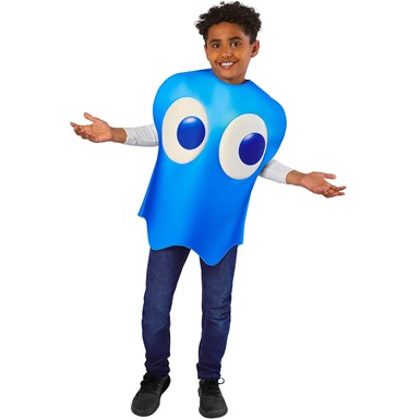 Inky Blue Pac-Man Monster Child Costume Size Standard