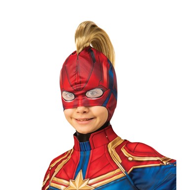Kids Captain Marvel Headpiece with Mohawk Mask