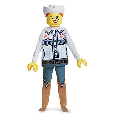 Kids LEGO Cowgirl Deluxe Halloween Costume