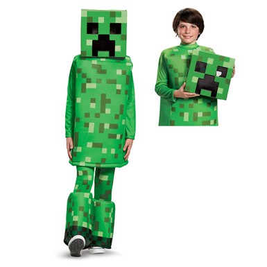 Kids Minecraft Creeper Halloween Costume – Minecraft Costumes