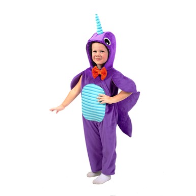 Kids Minky Narwhal Sea Animal Costume