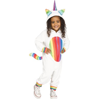 Kids Rainbow Unicorn Toddler Halloween Costume