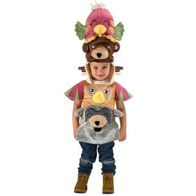 Kids Totem Pole Halloween Costume size 4 XS