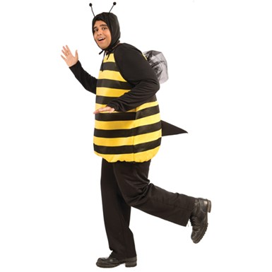 Mens Bumble Bee Halloween Costume Size XL