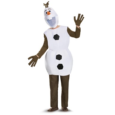 Mens Deluxe Frozen Olaf Snowman Costume
