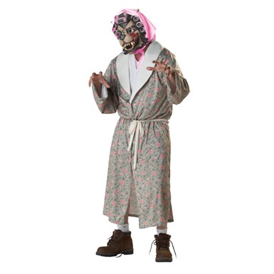 Mens Grandma Wolf Adult Halloween Costume