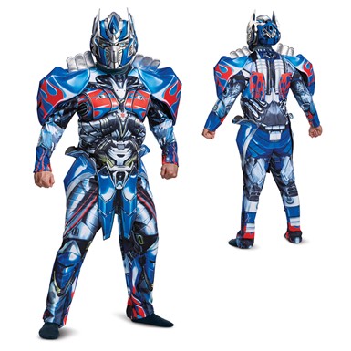 Mens Optimus Prime Deluxe Transformers Costume