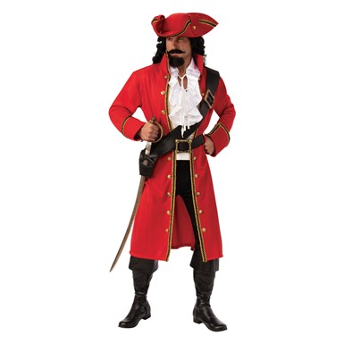 Mens Pirate Captain Hook Costume - Pirate Costumes
