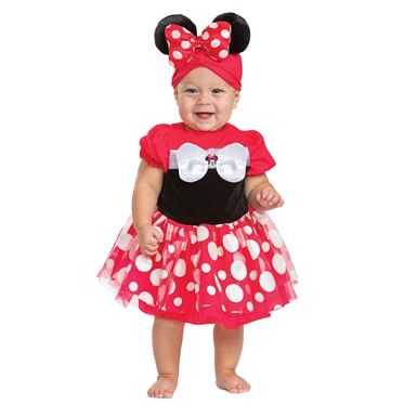 Minnie Mouse Red Posh Dress Disney Infant Costume