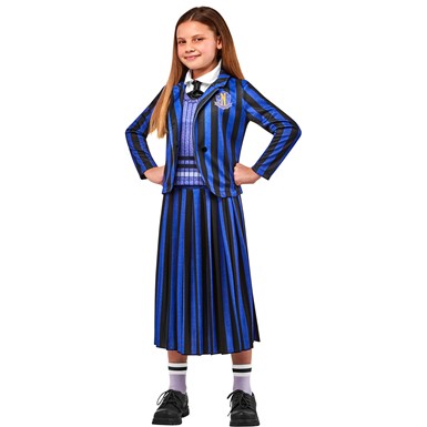 Nevermore Academy Uniform Wednesday Child Costume
