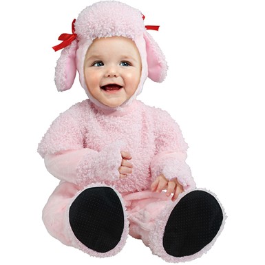 Pink Poodle Puppy Infant Toddler Halloween Costume