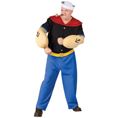 Popeye The Sailor Man Big and Tall Halloween Costume