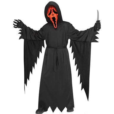 Pumpkin Ghost Face Child Scream Halloween Costume