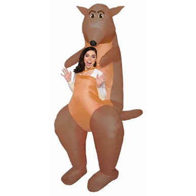 Ride a Kangaroo Adult Inflatable Halloween Costume