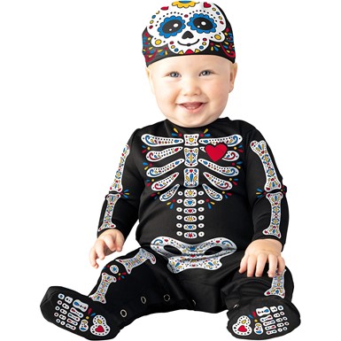 Sugar Skull Day of the Dead Skeleton Infant Costume