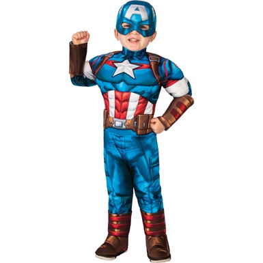 Toddler Deluxe Captain America Super Hero Adventures Costume
