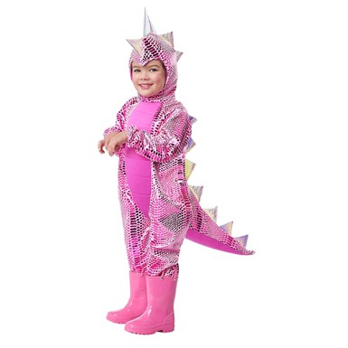 Toddler Lil' Pink-a-saurus Dinosaur Halloween Costume