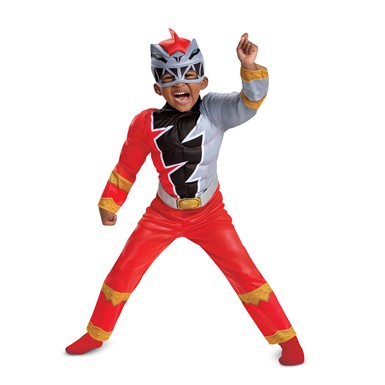 Toddler Red Ranger Dino Fury Muscle Costume
