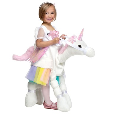 Toddler Ride A Unicorn Mythical Animal Costume sz 4-6