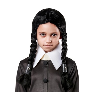 Wednesday Addams Family 2 Child Halloween Wig