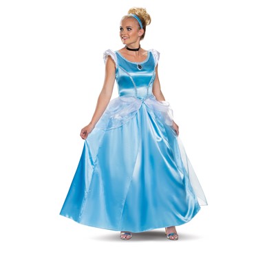 Womens Cinderella Deluxe Adult Disney Princess Costume