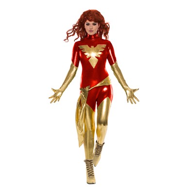 Womens Dark Phoenix X-Men Superhero Costume