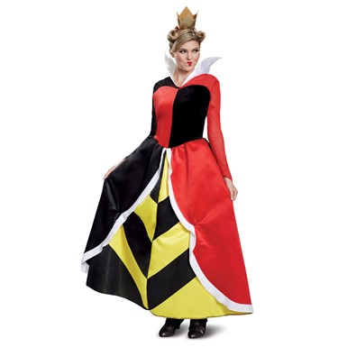 Womens Deluxe Queen Of Hearts Disney Movie Costume