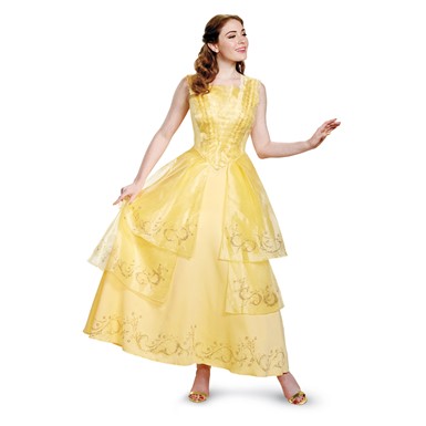 Womens Disney Belle Ball Gown Prestige Costume